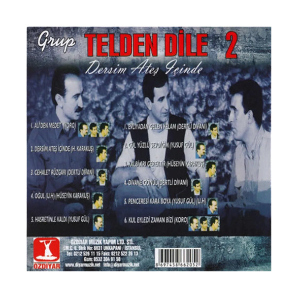 Grup Telden Dile - Telden Dile 2 (CD) Dersim Ateş İçinde (CD)Telden Dile CD |Türkische Volksmusik (Türk Halk Müzik)