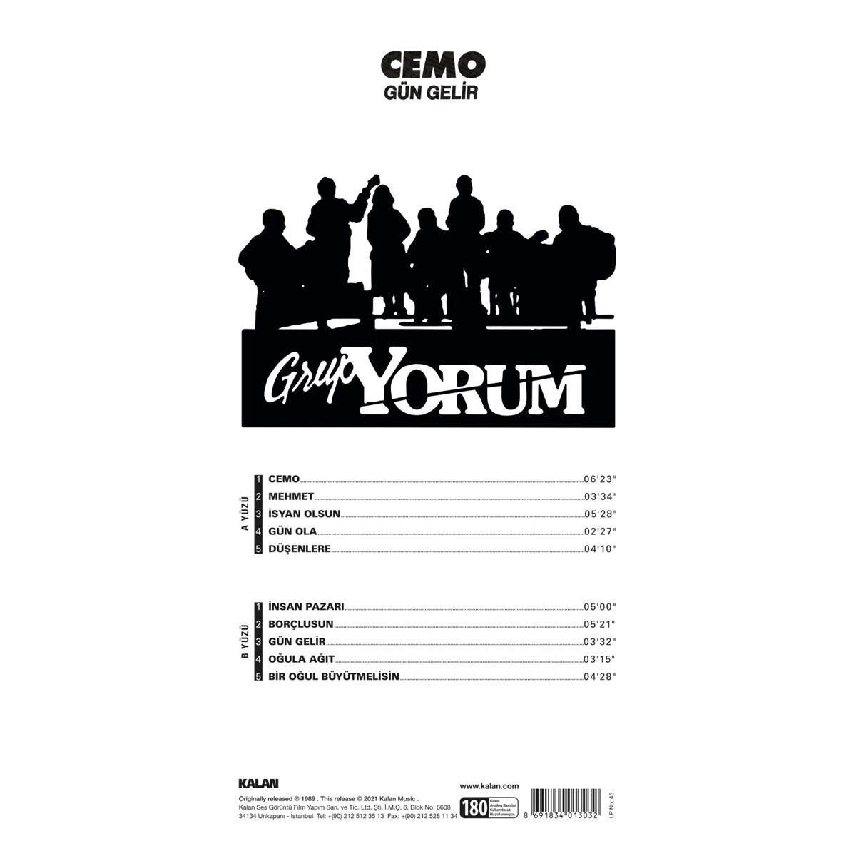 Grup Yorum CD- Cemo - Gün Gelir(CD) özgün| Protest Müzik | CD