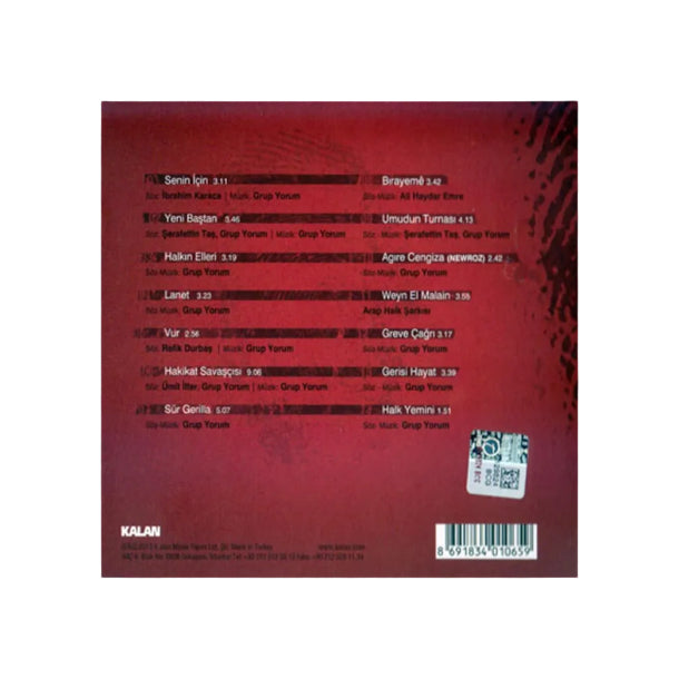 Grup Yorum - Halkın Elleri CD( Grup Yorum CD ) Özgün | Protest | Müzik | CD | CD's
