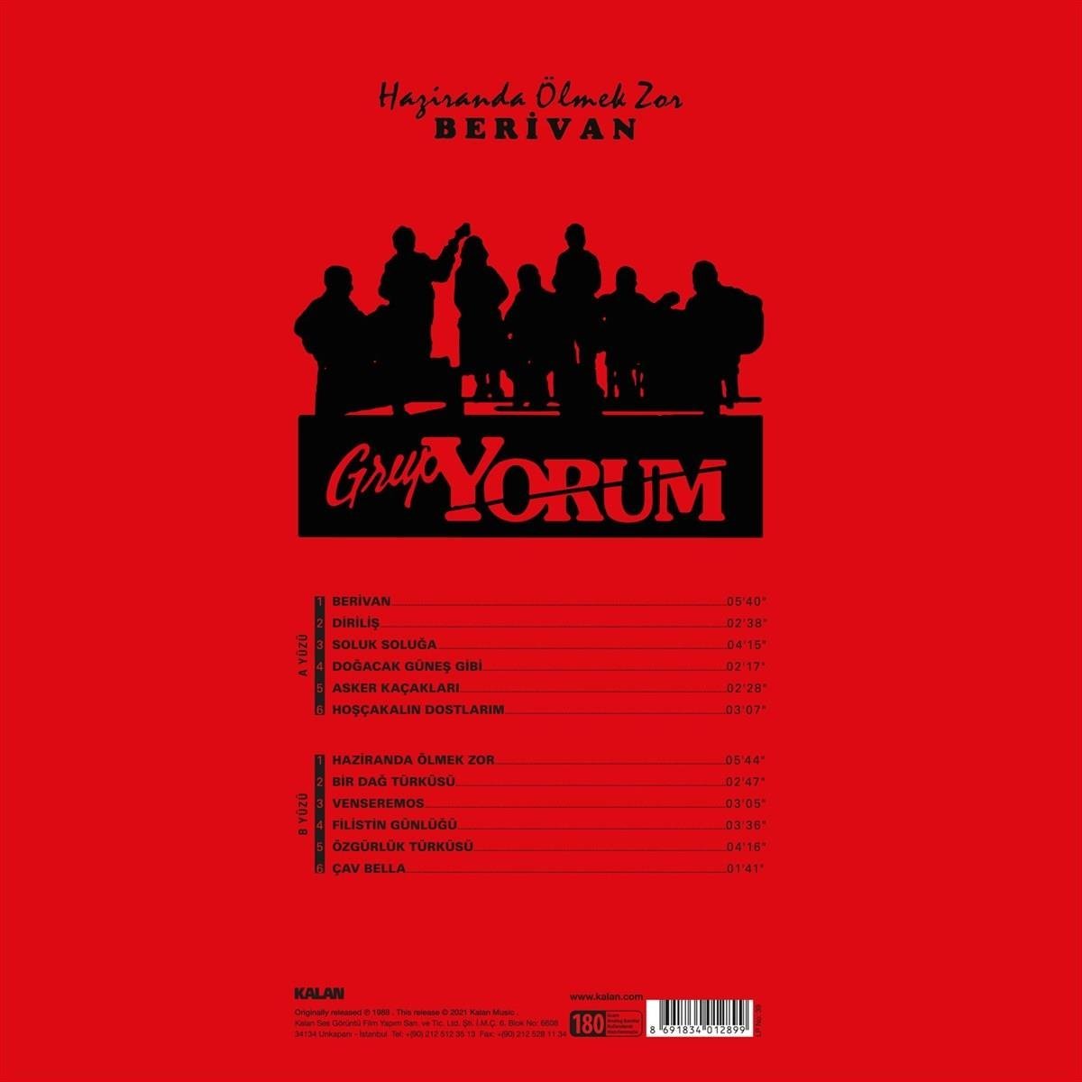 GRUP YORUM - Haziranda Ölmek Zor - Berivan - plak - vinil - poster