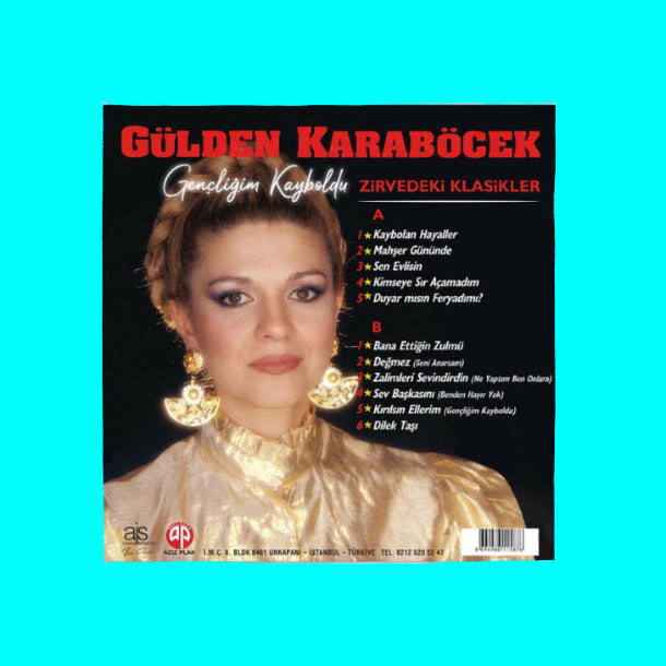 Gülden Karaböcek / Gençliğim Kayboldu - Zirvedeki Şarkılar (Plak) LP | Arabesk / Türk Sanat Müziği | fantezi | Plak