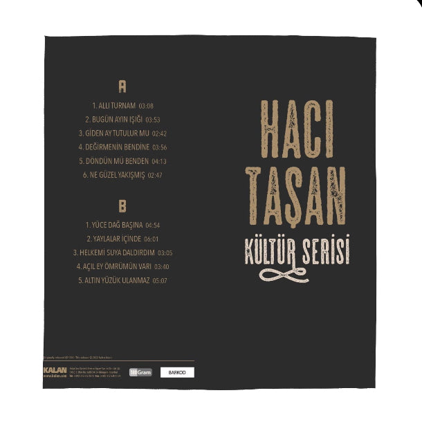 Hacı Taşan - Kültür Serisi (Plak) Hacı Taşan Kültür Serisi Plak | LP |Türkische Volksmusik (Türk Halk Müzik) LP