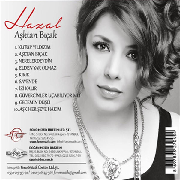 Hazal - Aşktan Bıçak | CD | türkçe | pop | CD