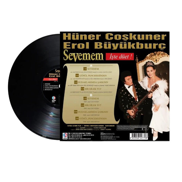 Hüner Coşkuner | Erol Büyükburç - Sevemem (Plak) Türkçe | Pop | Plak | Schallplatte | LP