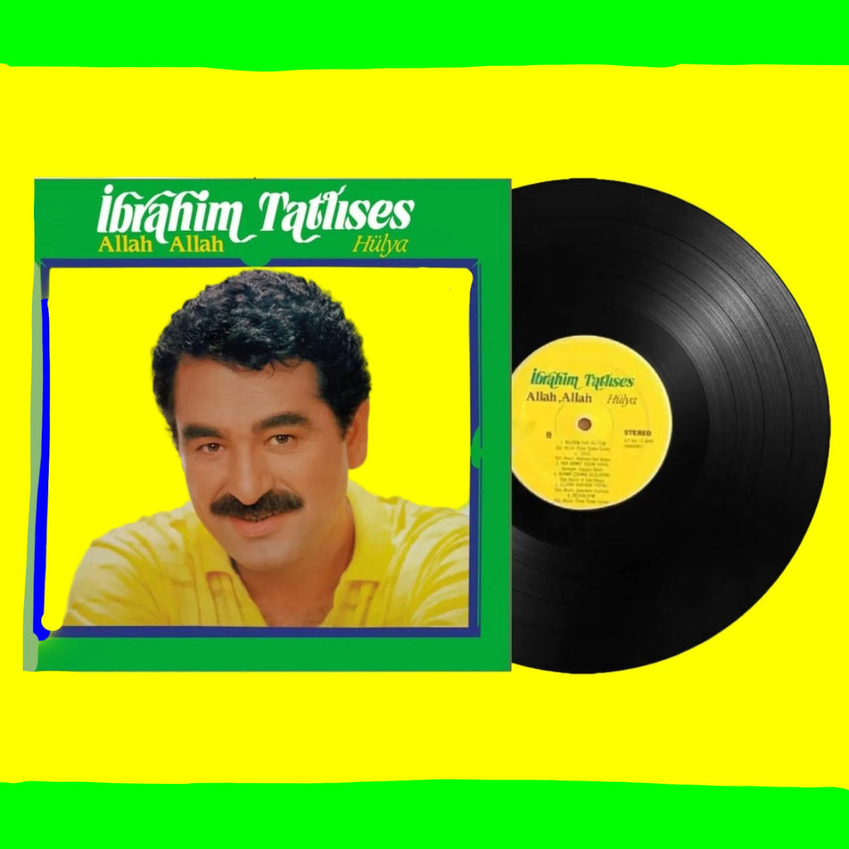 İbrahim Tatlıses Plak | İbrahim Tatlıses Allah Allah / Hülya Plak | Schallplatte | LP