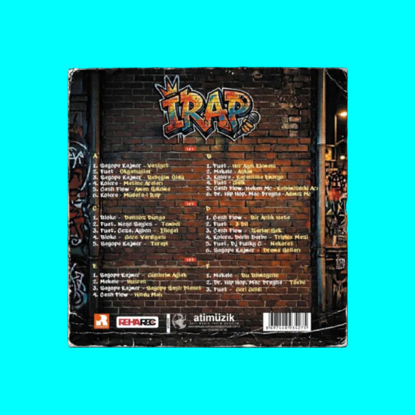 iRap Plak(3 Renkli Plak)Sagopa Kajmer - Ceza - Fuat - Kolera - Ayben - Makale | Plak | LP | Schallplatte