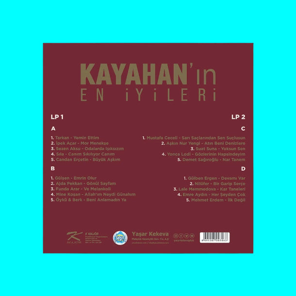 Kayahan Plak Çeşitleri - En İyileriyle Plak +Kayahan - Gönül Sayfam Plak (3 Plak ) SET | Ücretsiz Kargo