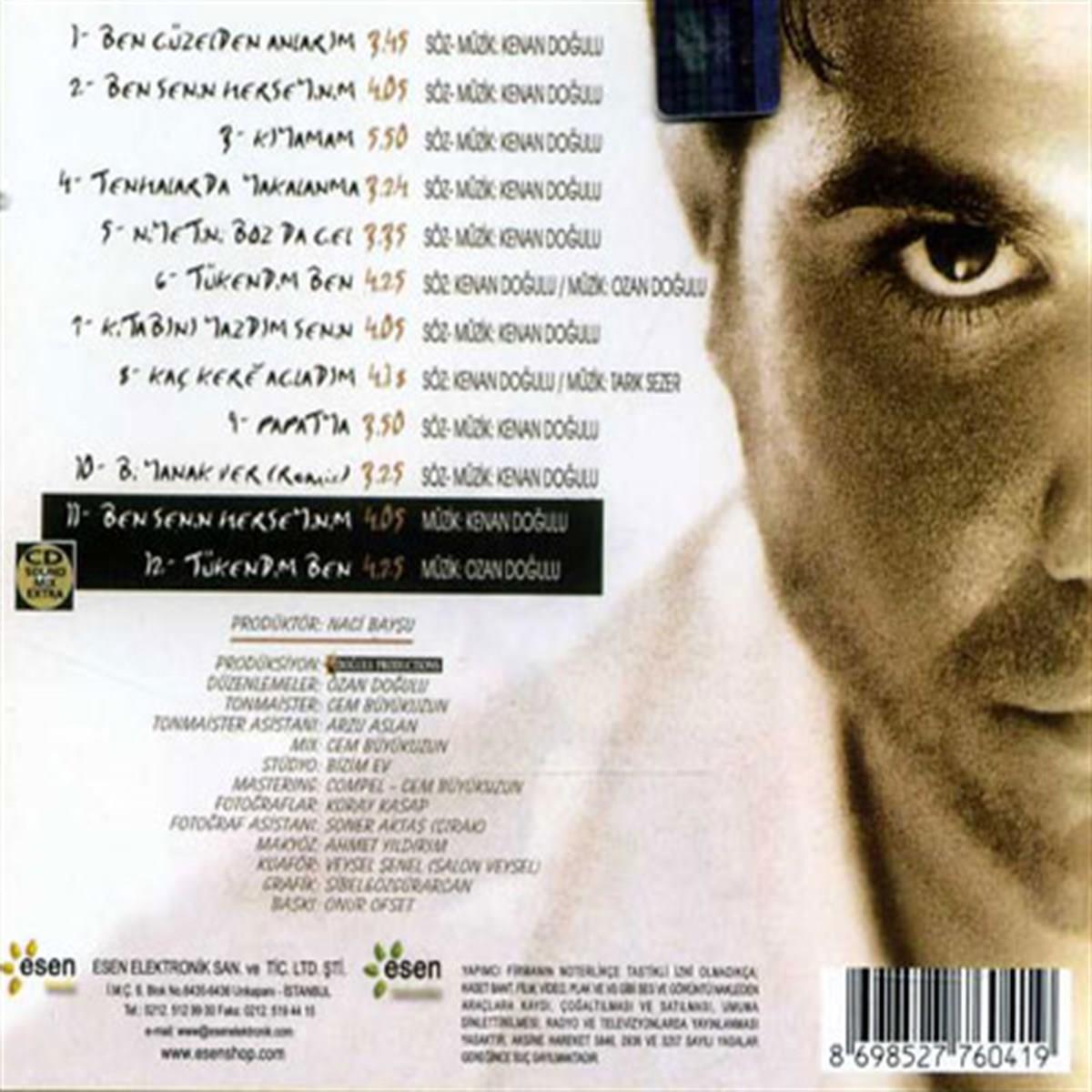 Kenan Doğulu -Kenan Dogulu CD- Ben Senin Herşeyinim - Herseyinim( CD )