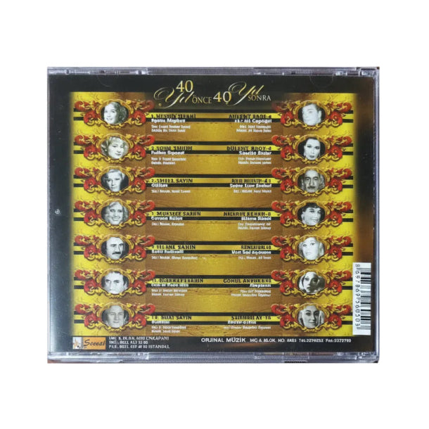 40 Years Before 40 Years After | 40 Yil Önce 40 Yıl Sonra | CD | Türk Sanat | Müziği | CD