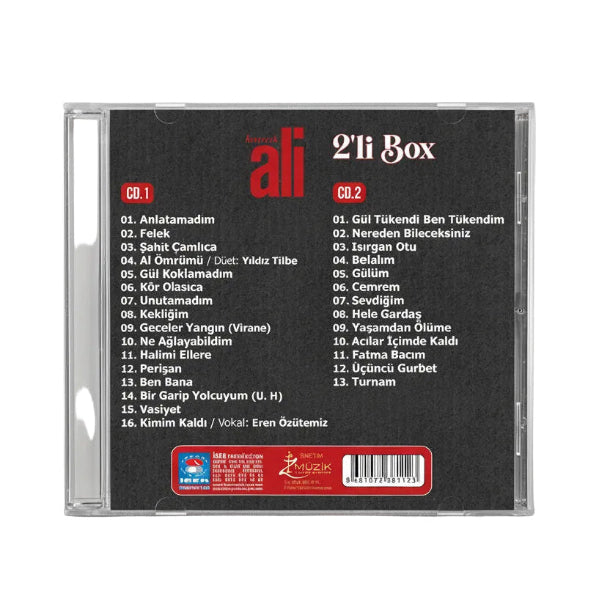Kıvırcık Ali CD-Kivircik Ali Veda-Sevdiklerim (2'Li Box CD)Türk Halk CD