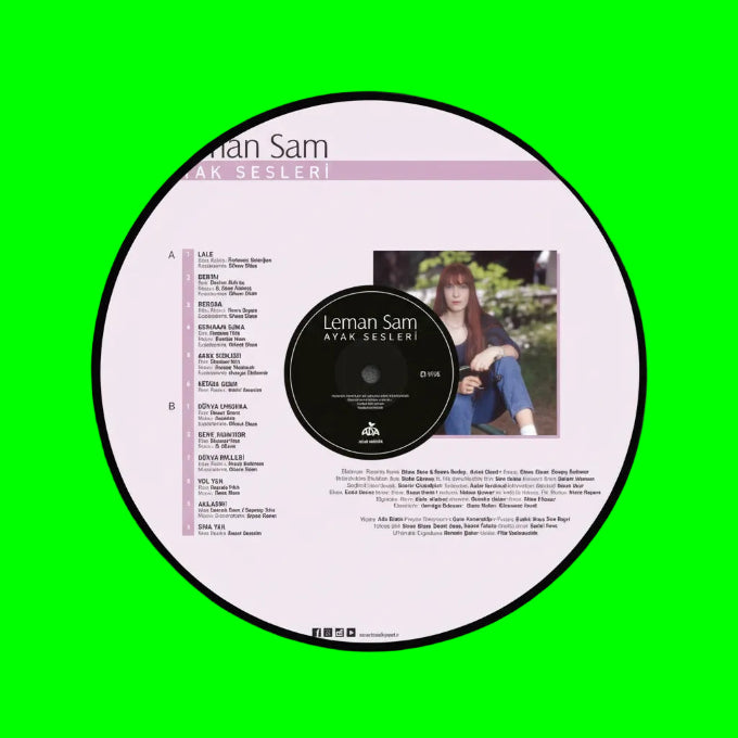 Leman Sam - Ayak Sesleri Plak (Türk Halk | Özgün | müzik | Plak) Leman Sam Ayak Sesleri Schallplatte | LP