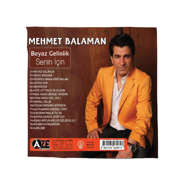 Mehmet Balaman - Beyaz Gelinlik - Senin İçin (CD) Türk Halk | Müziği | CD