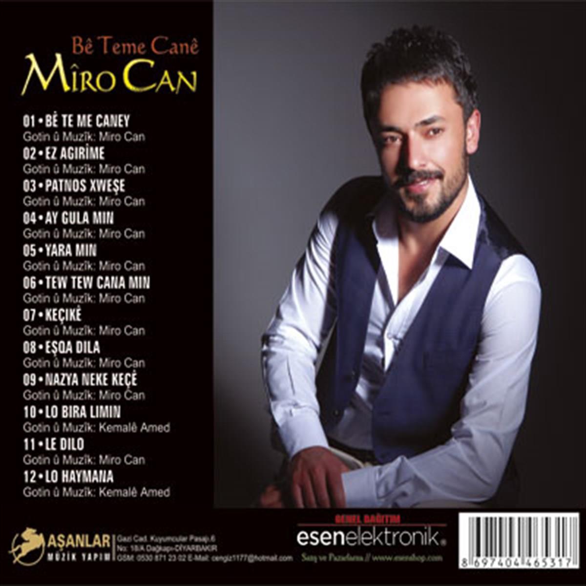 MIRO CAN - Be Teme Cane - CD - Asanlar Müzik