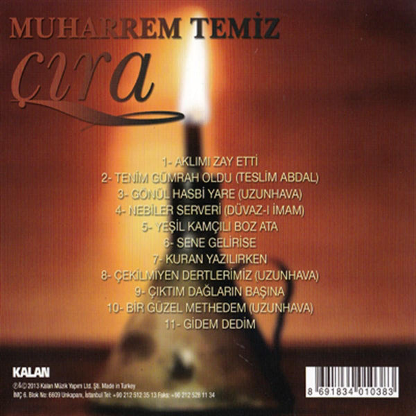 Muharrem Temiz - Çıra | CD | halk müziği | türk | halk | müzigi |türkische Volksmusik CD