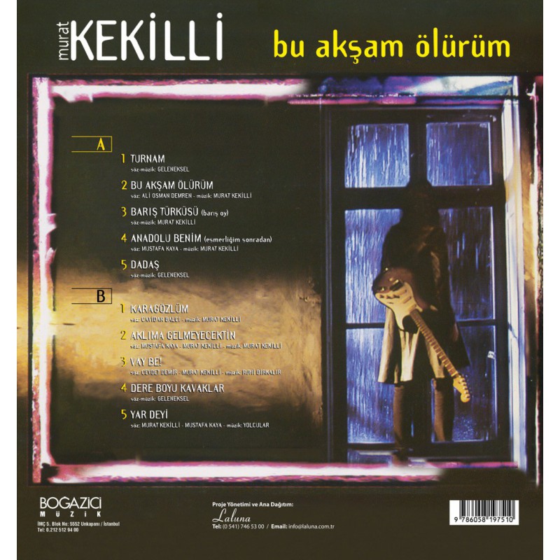 Murat Kekilli - Bu Akşam Ölürüm-Murat Keklili Plak Bu Aksam Ölürüm (Plak)Schallplatten-LP