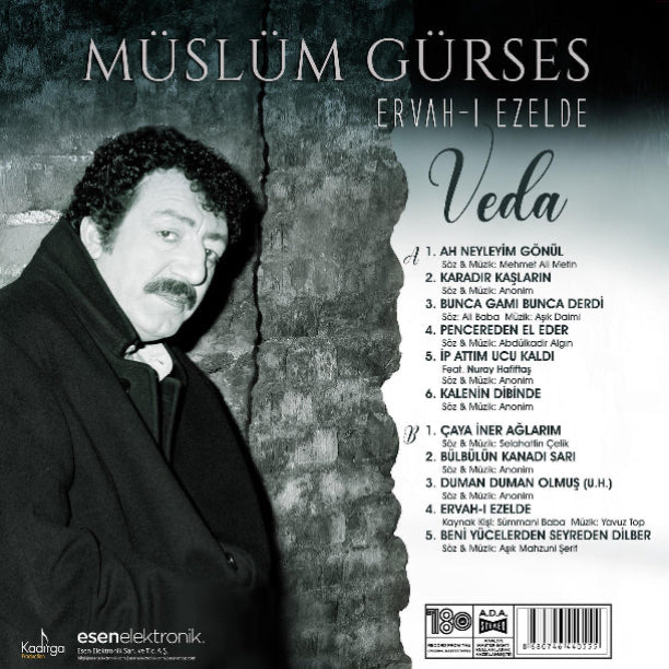 Müslüm Gürses - Ervah-ı Ezelde / Veda (Plak) Müslüm Gürses Plak | Türkçe Arabesk | Plak