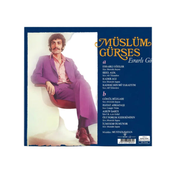 Müslüm Gürses | Esrarlı Gözler | Plak ( Arabesk | müzik |Plak) vinil plak | LP