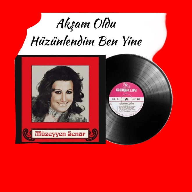 Müzeyyen Senar – Akşam Oldu Hüzünlendim Ben Yine (Plak)Türkische Schallplatte | Türkische Kunstmusik | Schallplatte | LP | Müzeyyen Senar Plak |Türk Sanat | LP