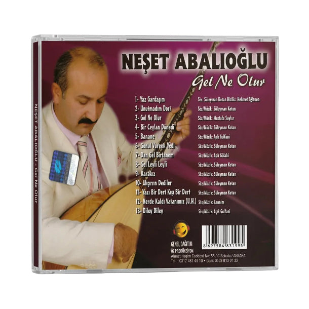 Neşet Abalıoğlu - Gel Ne Olur (CD)Türk Halk Müziği | Türkische Volksmusik | CD