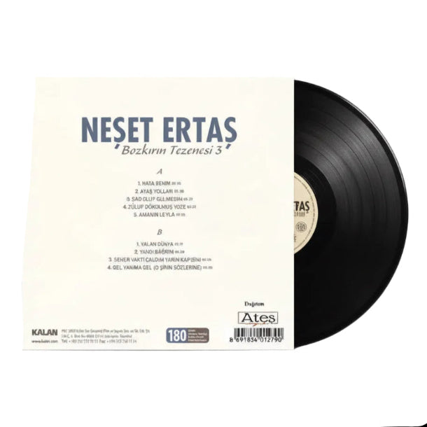 Neşet Ertaş Bozkırın Tezenesi Plak | Vol.3| Neşet Ertaş Plak - Schallplatte| LP(Türk Halk Plak)