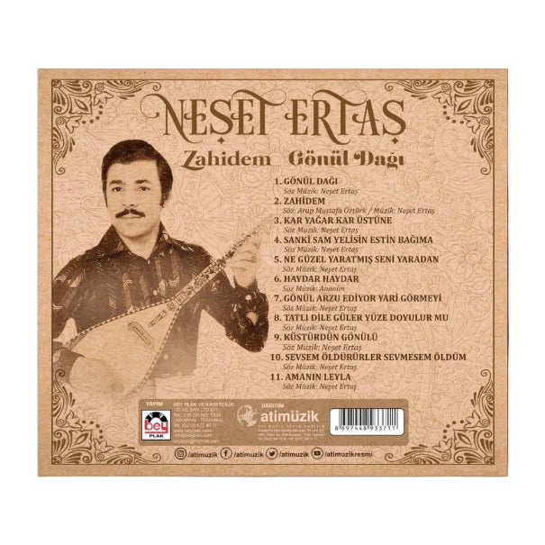 Neşet Ertaş - Zahidem/Gönül Dağı (CD)Neşet Ertaş Zahidem CD |Neşet Ertaş Gönül Dağı CD