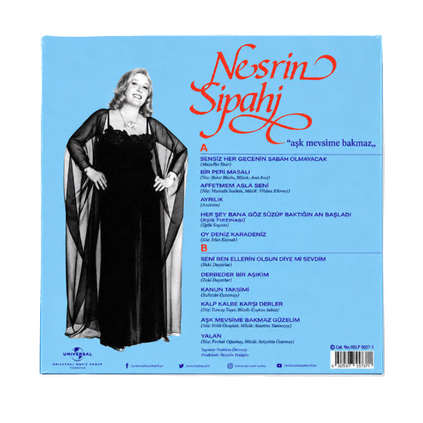 Nesrin Sipahi - Aşk Mevsime Bakmaz (Plak) Nesrin Sipahi Aşk Mevsime Bakmaz Plak | Türkische Kunstmusik | LP