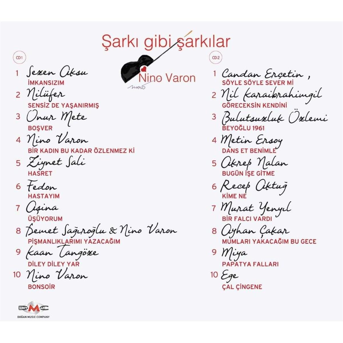 Nino Varon-Şarkı Gibi Şarkılar-Sarki Gibi Sarkilar(2 CD)