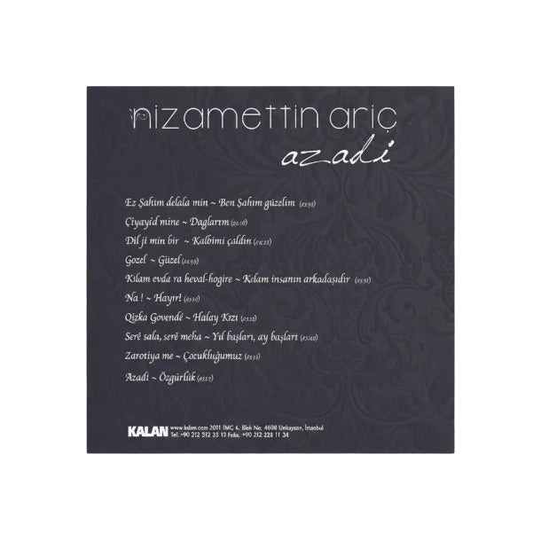 Nizamettin Ariç - Azadi (CD) Kurdische Musik | Kürtçe | kurdisch | kurdische Musik | CD