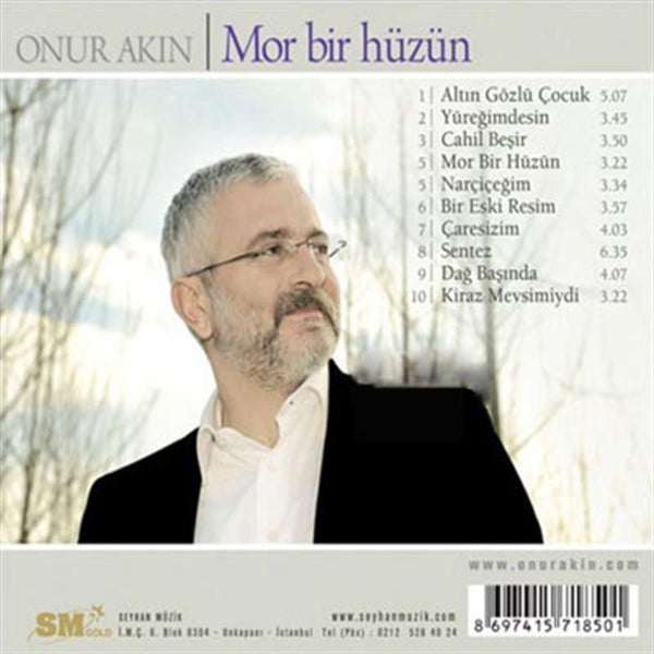 Onur Akın - Mor Bir Hüzün | CD |Türk halk müziği | Özgün Müzik |türkische Volksmusik |CD