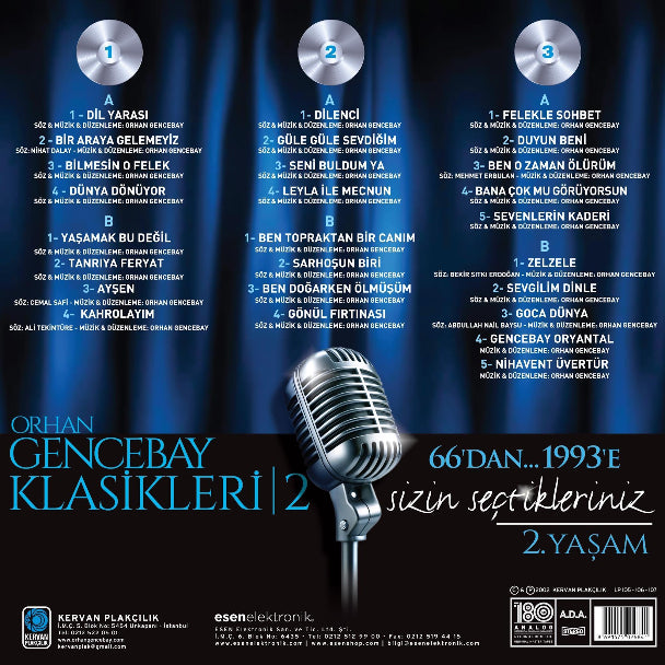 Orhan Gencebay - Klasikleri Vol.2 (3 Plak) Orhan Gencebay | Klasikler | Plak