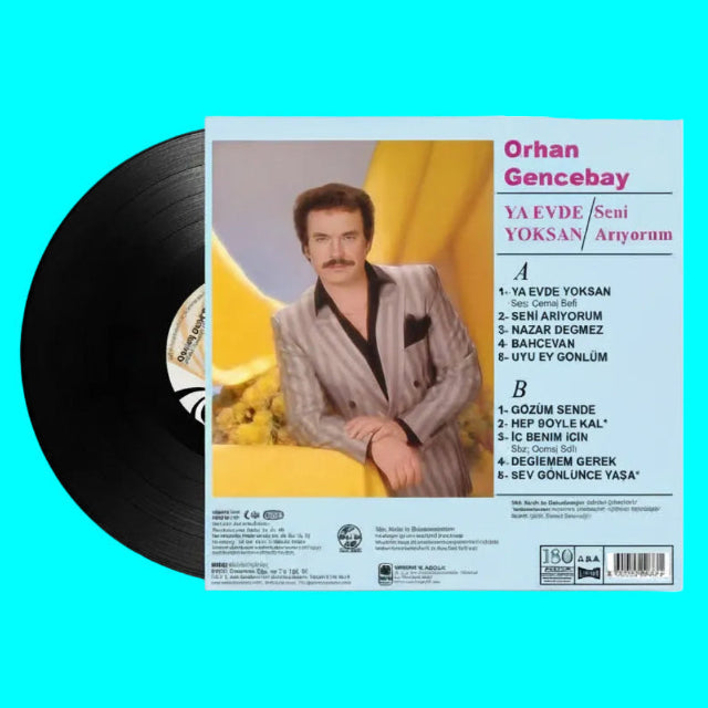 Orhan Gencebay - Ya Evde Yoksan (Plak)Orhan Gencebay Plak | Orhan Gencebay Ya Evde Yoksan Plak