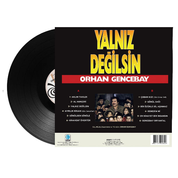 Orhan Gencebay - Yalnız Değilsin (Plak) Türkçe | Arabesk | Plak | Schallplatte | LP