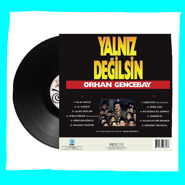 Orhan Gencebay - Yalnız Değilsin (Plak) Türkçe | Arabesk | Plak | Schallplatte | LP