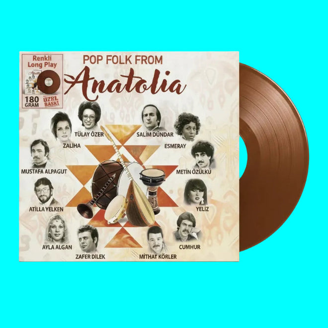 Pop Folk From Anatolia Plak|Türk Halk | Plak (Renkli Plak)Schallplatte|LP
