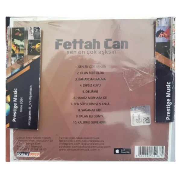 Fettah Can - Sen En Çok Aşksın ( CD )Türkçe CD | Türkisch | Türkische | CD's