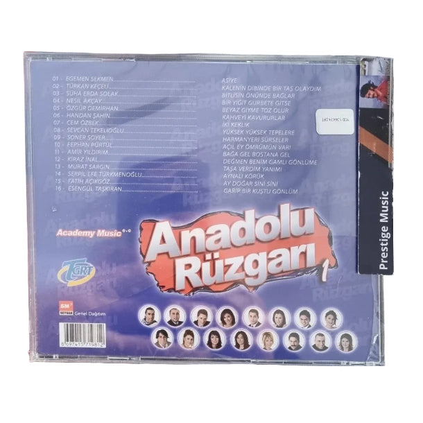 Anadolu Rüzgarı 1 (CD)Türkische Volksmusik (Türk Halk Müzik) Türk | Halk | Müziği | CD