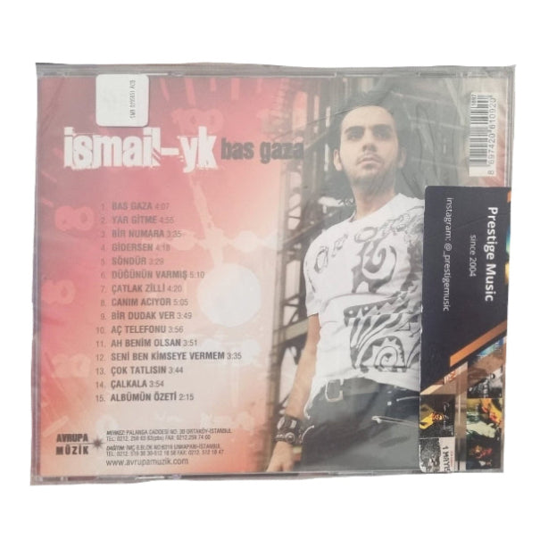 İsmail-YK – Bas Gaza CD [Türkischer Pop | CD] Ismail Yk Bas Gaza Sıfır Jelatinli CD