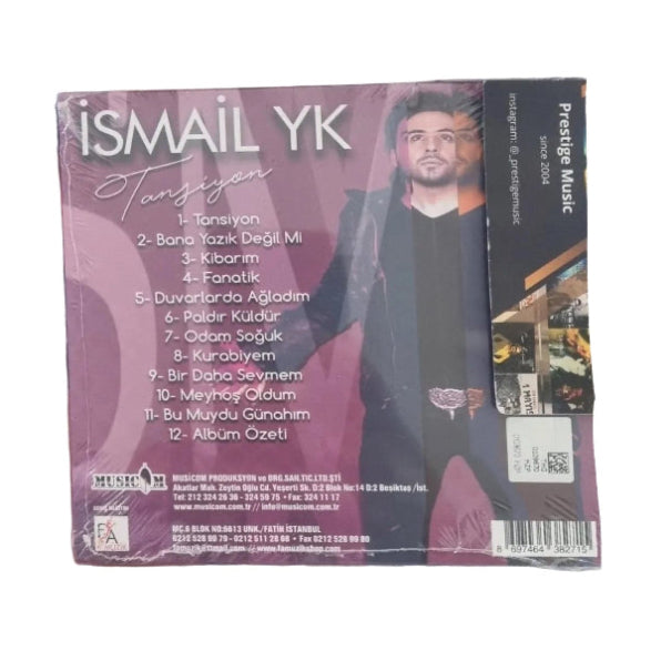İsmail YK CD | Ismail YK Tansiyon (CD) İsmail YK- Tansiyon CD | Türkçe Pop CD
