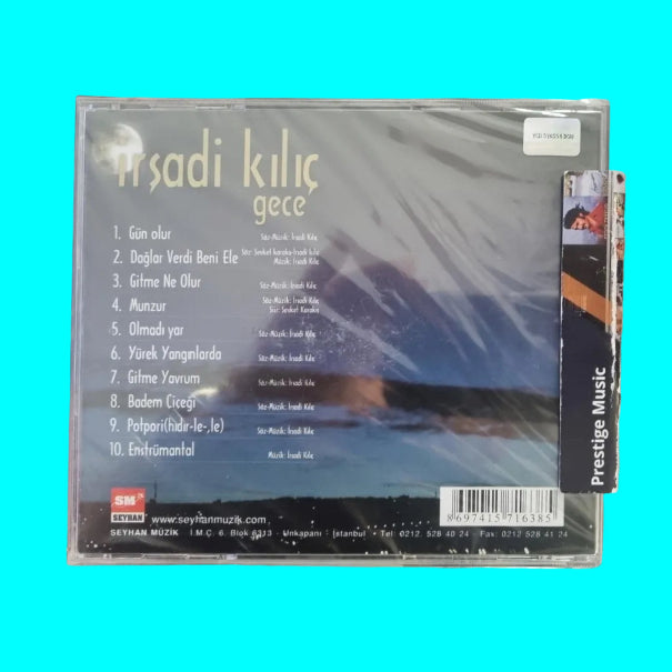 İrşadi Kılıç - Gece(CD) Türk Halk Müziği (Türkü) Özgün Müzik | CD