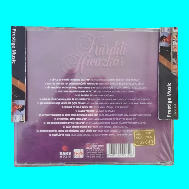 Sanat Müziği | Sanat Müziği Seçmeleri Kürdili Hicazkâr(CD)Kürdili Hicazkâr | Bir Şarkıdır Yaşamak | Türk | Sanat Müziği | CD