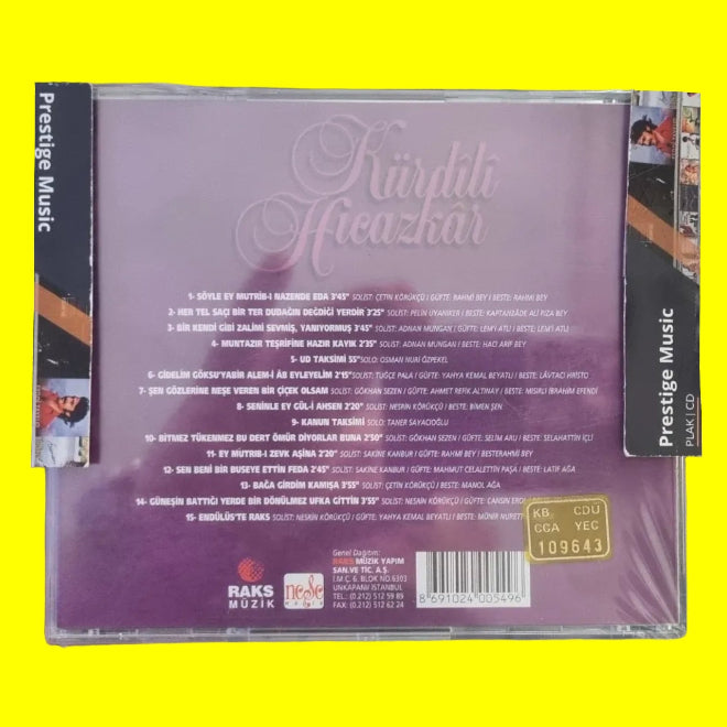 Sanat Müziği | Sanat Müziği Seçmeleri Kürdili Hicazkâr(CD)Kürdili Hicazkâr | Bir Şarkıdır Yaşamak | Türk | Sanat Müziği | CD