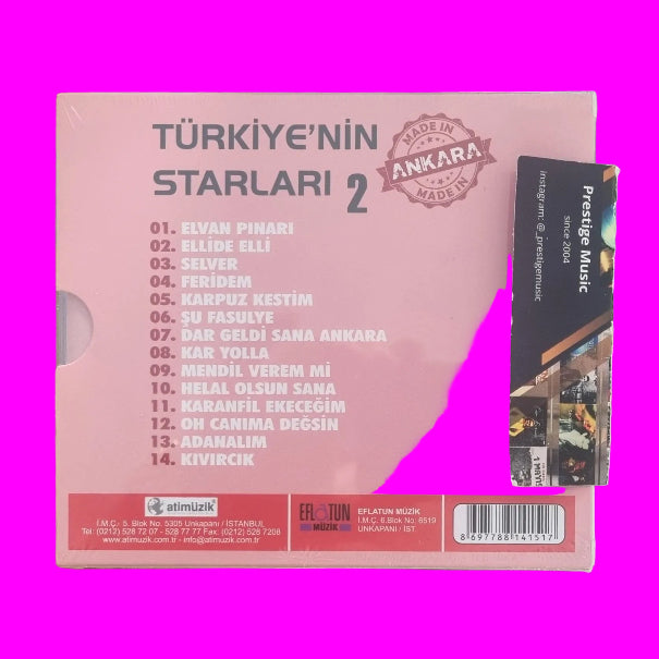 Türkiye'nin Starları CD - Türkiye'nin Starları 2 (CD) ANKARA Oyun Havaları | MADE IN ANKARA CD