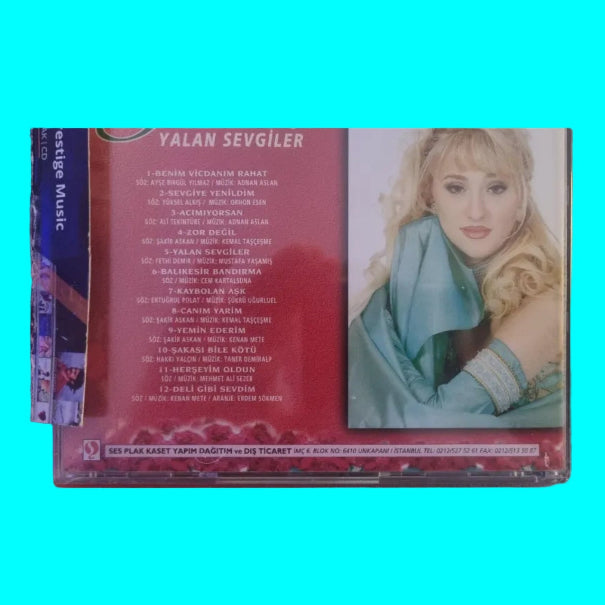 Güllü Yalan Sevgiler CD (Orijnal 1995 Dönem Baskı ) Ses Plak Kaset Yapım | CD | Nadir Bulunur
