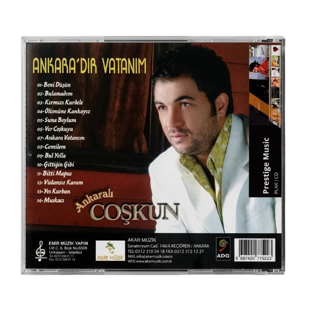 Ankaralı Coşkun -Ankara'dır Vatanım(CD) Ankaralı Coşkun Ankara'dır Vatanım CD