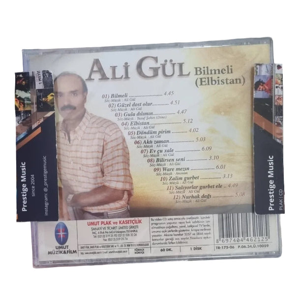 Ali Gül -Bilmeli(Elbistan)CD | Deyişler Türküler / Bilmeli (Elbistan) CD | Türk halk | Müziği | Kürtçe | CD