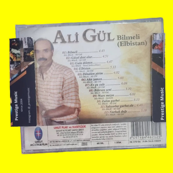 Ali Gül -Bilmeli(Elbistan)CD | Deyişler Türküler / Bilmeli (Elbistan) CD | Türk halk | Müziği | Kürtçe | CD