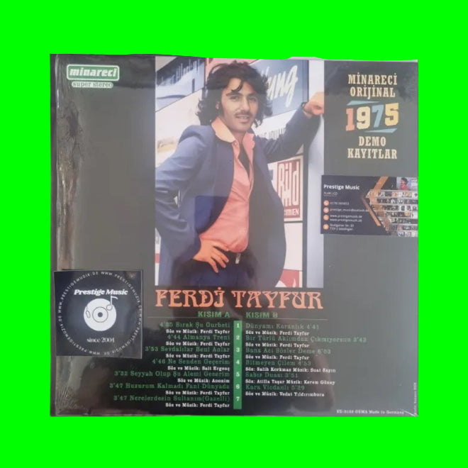 Ferdi Tayfur - 1975 Demo Kayıtlar Minareci (Plak) LP | Ferd i Tayfur 1975 Plak | Schallplatte | LP|