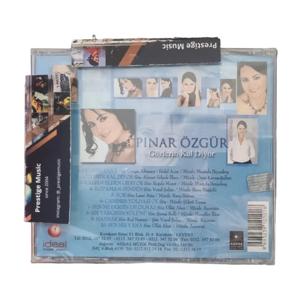 Pınar Özgür - Gözlerin Kal Diyor (CD)Pınar Özgür Gözlerin Kal Diyor CD | Türk halk | Müziği | CD
