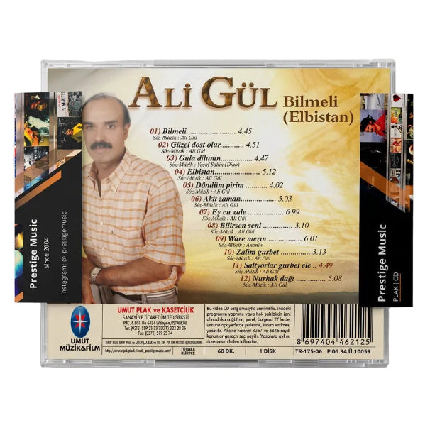 Ali Gül -Bilmeli(Elbistan)CD | Deyişler Türküler / Bilmeli (Elbistan) CD | Türk halk | Müziği | Kürtçe | CD