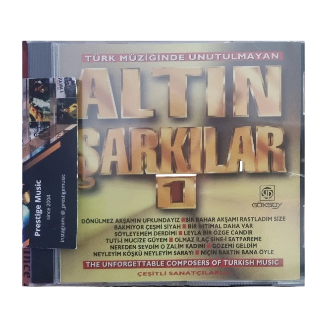 Türk Müziğinde Unutulmayan Altın Şarkılar - 1 (Türkische Kunstmusik | CD) Türk Sanat | Sanat | Müziği | CD